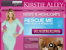 Tablet Screenshot of kirstiealley.com